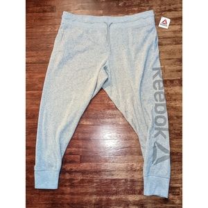NWT gray grey Reebok sweatpant Joggers